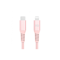 XQISIT Extra Strong Braided kabel Lightning/USB-C 3.0 2m (różowy)