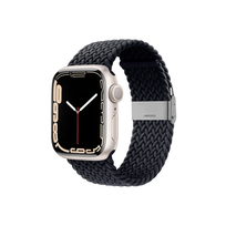 Crong Wave Band pleciony pasek do Apple Watch 38/40/41 mm (grafitowy)