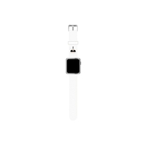 Karl Lagerfeld Silicone Karl Head pasek do Apple Watch 42/44/45 mm (biały)