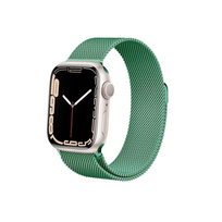 Crong Milano Steel pasek ze stali nierdzewnej do Apple Watch 38/40/41 mm (zielony)