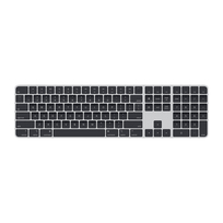*Apple Magic Keyboard z Touch ID i polem numerycznym klawiatura bezprzewodowa dla modeli Mac z czipem Apple klaw. US (czarne klawisze)