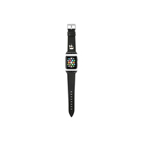 Karl Lagerfeld Saffiano Karl Head pasek do Apple Watch 42/44/45 mm (czarny)