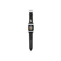 Karl Lagerfeld Saffiano Karl Head pasek do Apple Watch 38/40/41 mm (czarny)