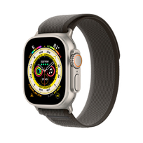Apple Watch Ultra 49 mm GPS + Cellular tytan z opaską Trail w kolorze czarnym/szarym - S/M