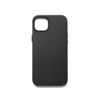 Mujjo Full Leather Case etui skórzane do iPhone 14 Plus  kompatybilne z MagSafe (czarny)
