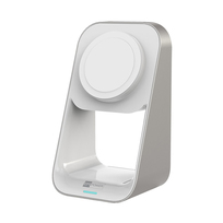 ER Power 2w1 aluminiowa podstawka ładująca z MagSafe (biały)