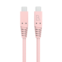 Zdjęcie do “B.On Cotton USB-C to USB-C 1m 80W Rose - kabel USB-C”.