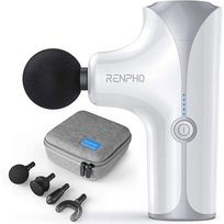 RENPHO Pocket Massage Gun masażer i 4 końcówki (biały)