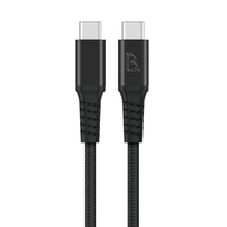 Zdjęcie do “B.On Cotton USB-C to USB-C 0,5m Black - kabel USB-C”.