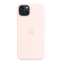 Zdjęcie do “Apple iPhone 15 Plus Silicone Case with MagSafe - Light Pink”.