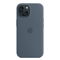 Zdjęcie do “Apple iPhone 15 Silicone Case with MagSafe - Storm Blue”.