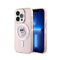 Karl Lagerfeld IML Choupette Pink Magsafe - etui iPhone 15 Pro Max