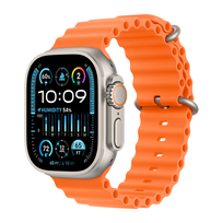 Apple Watch Ultra 2 49 mm GPS + Cellular tytan z paskiem Ocean w kolorze pomarańczowym