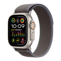 Apple Watch Ultra 2 GPS + Cellular, 49mm Titanium Case with Blue/Black Trail Loop - S/M