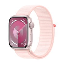 Apple Watch Series 9 41mm GPS aluminium w kolorze różowym z opaską sportową w kolorze jasnoróżowym