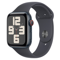 Apple Watch SE 44mm GPS + Cellular aluminium w kolorze północy z paskiem sportowym w kolorze północy - M/L