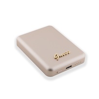 Zdjęcie do “Guess Metal Script Logo MagSafe 5W 3000mAh złoty - powerbank”.