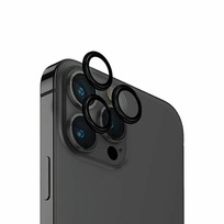 UNIQ Optix Aluminium Camera Lens Czarny - szkło ochronne na kamerę dla iPhone 15 Pro Max