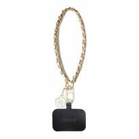 Zdjęcie do “Guess Strap Saffiano Chain 4G Charm różowy - zawieszka”.