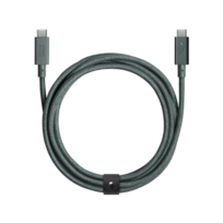 Zdjęcie do “Native Union Belt Cable Pro 240W USB-C to USB-C 2,4m Zielony - kabel USB-C”.