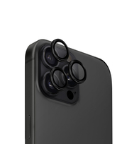 UNIQ Optix Aluminium Camera Lens Czarny - szkło ochronne na kamerę iPhone 16 Pro/16 Pro Max