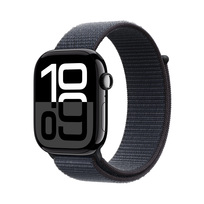 Zdjęcie do “Apple Watch Series 10 GPS 46mm Jet Black Aluminium Case with Black Sport Band - M/L”.