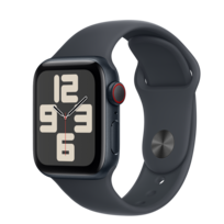 Apple Watch SE GPS + Cellular 40mm Midnight Aluminium Case with Midnight Sport Band - S/M