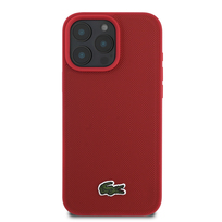 Lacoste HC Woven Logo Magsafe Czerwony - etui iPhone 16 Pro
