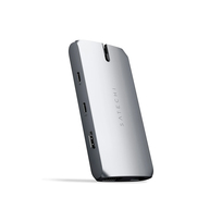 Satechi On-The-Go wieloportowa przejściówka hub 4K HDMI/VGA/Gigabit Ethetnet/2xUSB-A/USB-C PD/mikro/SD - Produkt używany - rękojmia ograniczona do 1 roku