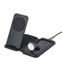 Zdjęcie do “UAG 3in1 Travel Charger 15W MagSafe Czarny - ładowarka bezprzewodowa”.