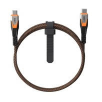 Zdjęcie do “UAG ULTRA USB-C To USB-C 0,75cm Czarno-pomarańczowy - kabel USB-C”.