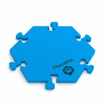 Zdjęcie do “FluentPet HexTile Compact niebieska - piankowa mata do przycisków”.