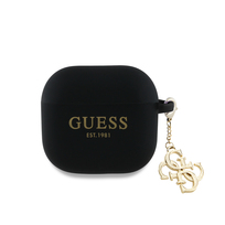 Zdjęcie do “Guess Silicone 4G Charm czarny - etui AirPods 4”.