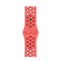 Zdjęcie do “Apple 41mm Bright Crimson/Gym Red Nike Sport Band - Produkt używany”.
