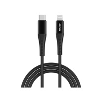 Zdjęcie do “JINYA TechLink 1,8M USB-C Lightning Black - kabel lightning”.
