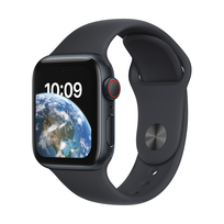 Zdjęcie do “Apple Watch SE GPS + Cellular 40mm Midnight Aluminium Case with Midnight Sport Band - Regular - Produkt otwarty”.