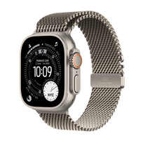 Zdjęcie do “Apple Watch Ultra 3 GPS + Cellular 49mm Natural Titanium Case with Natural Titanium Milanese Loop - Large - Produkt otwarty”.