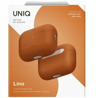 Zdjęcie do “UNIQ Lino pomarańczowy - Etui AirPods Pro 3”.