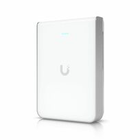 Zdjęcie do “Ubiquiti Wall-mounted WiFi 7 AP with 6 spatial streams and 6 GHz support tailored for home builders with seamless installation options.”.