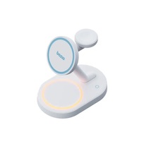 Zdjęcie do “Bazic GoMag Station 2 3w1 MagSafe Fast Charging biały - Ładowarka indukcyjna”.