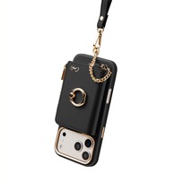 Zdjęcie do “UNIQ Coehl Mirelle MagSafe czarny - Zestaw Portfel magnetyczny + hand strap”.