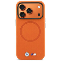 Zdjęcie do “BMW M FW Logo Metal MS pomarańczowy - etui iPhone 17 Pro”.