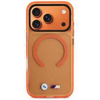 Zdjęcie do “BMW M IML Metal Logos MS pomarańczowy - etui iPhone 17 Pro”.