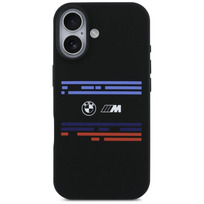 Zdjęcie do “BMW M Silicon Horizontal Line MS czarny - etui iPhone 17”.