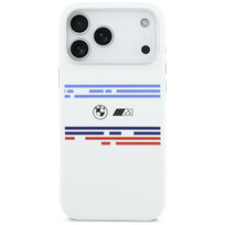 Zdjęcie do “BMW M Silicon Horizontal Line MS biały - etui iPhone 17 Pro Max”.