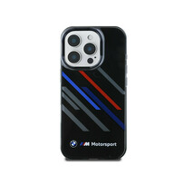 Zdjęcie do “BMW Motorsport IML Random Stripes czarny - etui iPhone 16 Pro”.