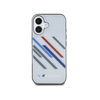 Zdjęcie do “BMW Motorsport IML Random Stripes szary - etui iPhone 16”.
