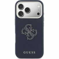Zdjęcie do “Guess FW Resin Logo niebieski - etui iPhone 17 Pro Max”.