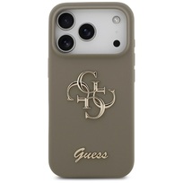 Zdjęcie do “Guess Silicone Big 4G Script brązowy - etui iPhone 17 Pro Max”.