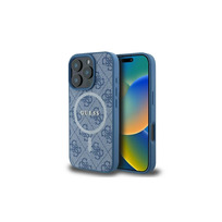 Zdjęcie do “Guess 4G Ring Classic Logo MS niebieski - etui iPhone 16 Pro”.
